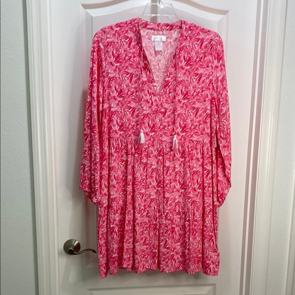 Stella Parker NWT size large PINK pink petal shower dress. New with tags - Picture 4 of 14